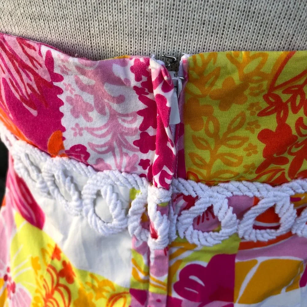 LILLY PULITIZER Vintage Ladies Tie-Back Halter Top - Size 6 - Picture 6 of 10